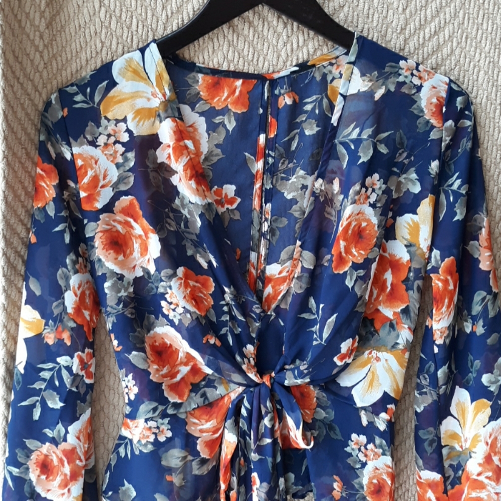 Sexy floral blouse